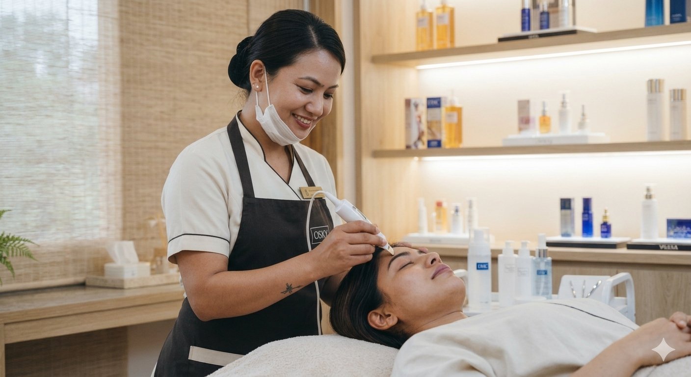 Professional beauty salon setting